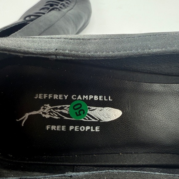 Free People x Jeffrey Campbell Alston Lace-Up Flats black size 9.5 witchy witch - Picture 7 of 7